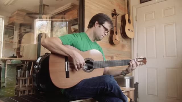 Kai Narezo playing flamenco guitar